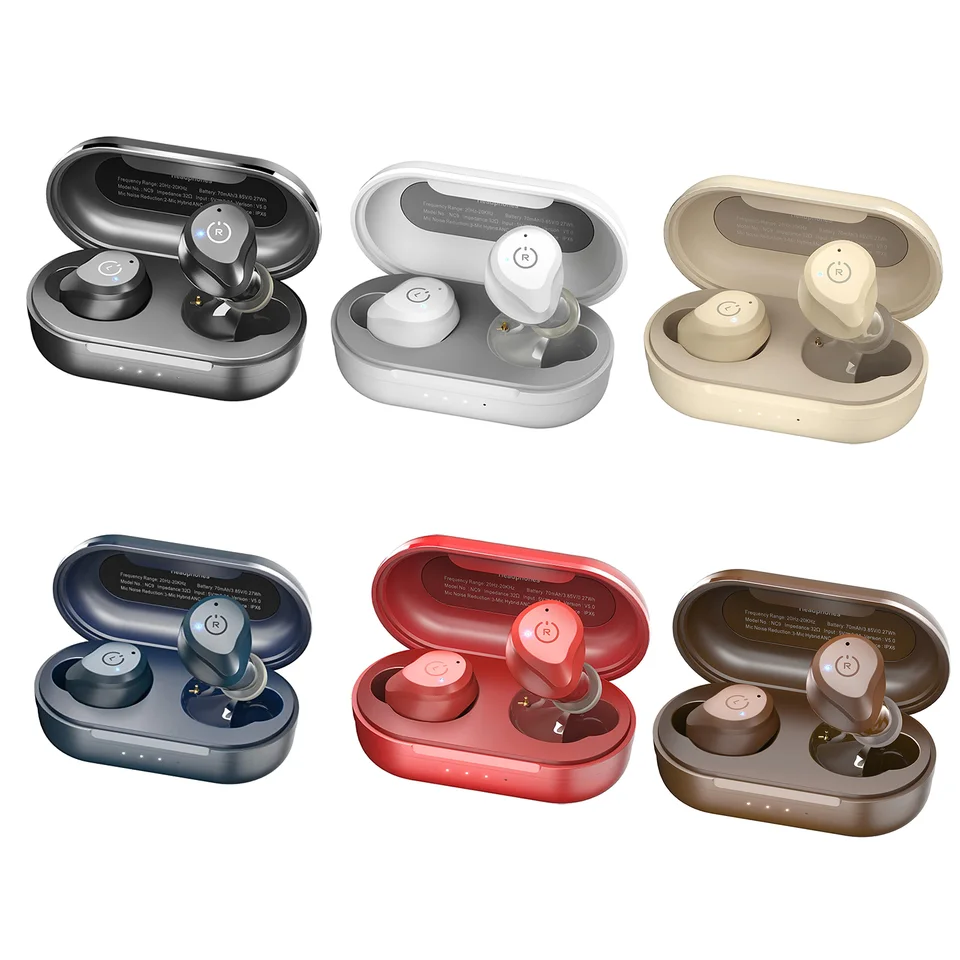 Refurbished TOZO NC9 ANC Wireless Earbuds with Mics