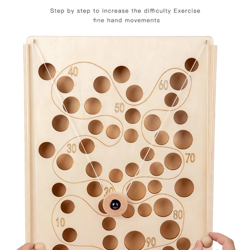 

Rope Pinball Hole Maze Game Educational Toy Gift Great Gift for Girls and Boys New Dropship