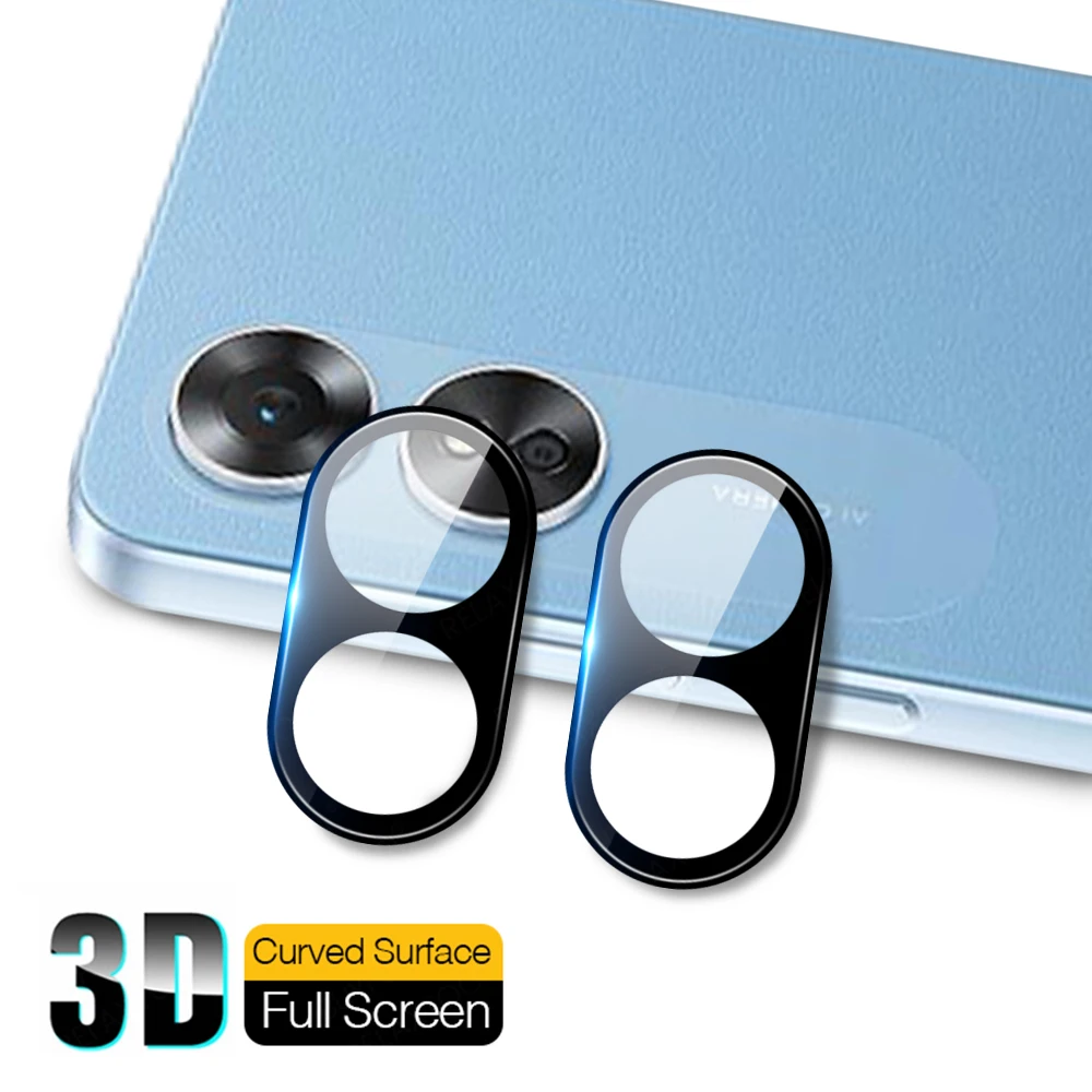 Custodia Protettiva Per Obiettivo Della Fotocamera In Vetro Temperato Curvo 3D Per Oppo A17 4G Copriobiettivo Posteriore Per Oppo A17 A 17 17A Oppo A1