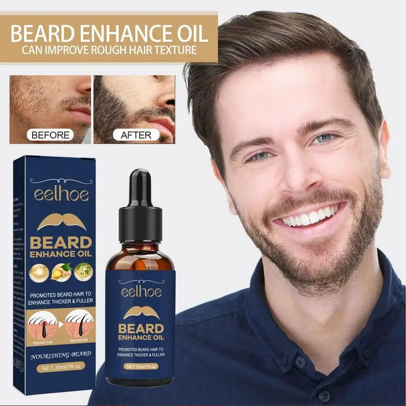 Beard Oil For Men Growth Serum Leave-in Conditioner Restore Natural Moisture Soften Prevent