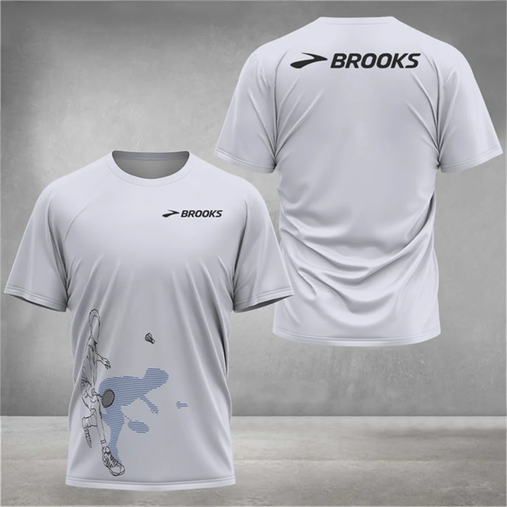 T-shirt De Sport Homme Victor - Pour Badminton, Tennis De Table - Manches Courtes - Bleu/Blanc