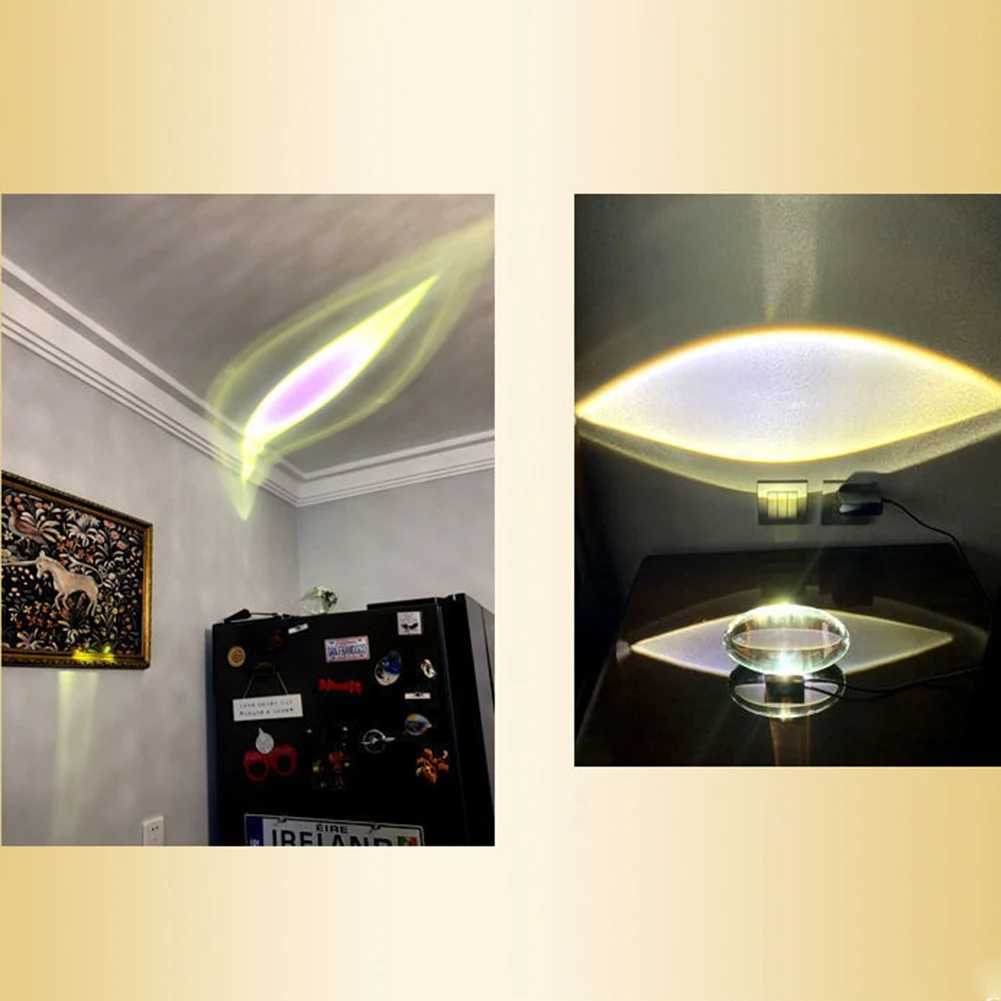 LED Crystal Table Lamp 5W Eye Of The Sky Egg-shaped Sunset Projector Lamp USB Charging LED Bedside Night Light For Home