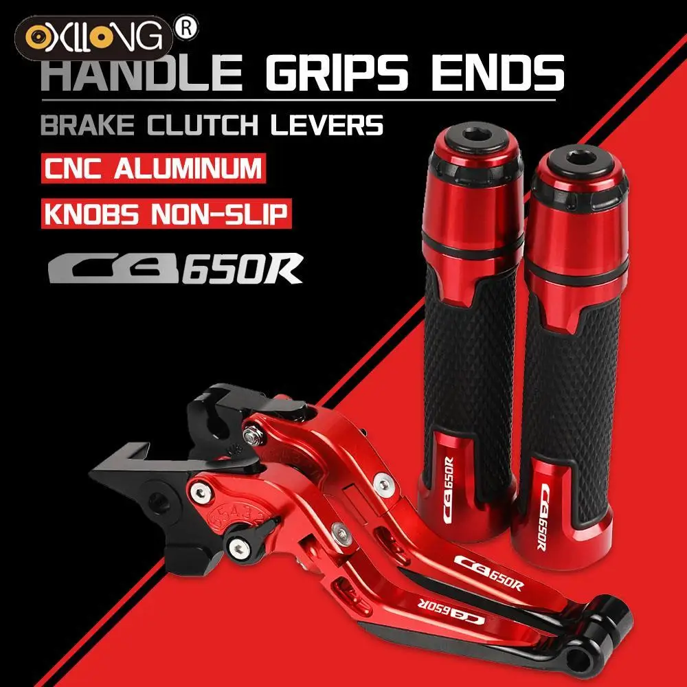 

FOR HONDA CB650R 18-20 Motorcycle CNC Brake Clutch Levers Handlebar knobs Handle Hand Grip Ends FOR HONDA CB650R 2018 2019 2020