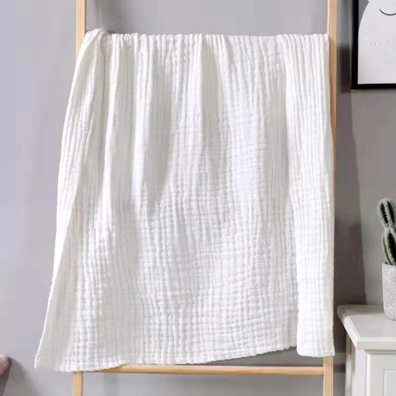 Baby Swaddle Blanket Muslin Newborn Wrap for Child Kids Boys Girls Bath Towel Infant Solid Soft Cotton Stroller Cover 105*105cm - 3