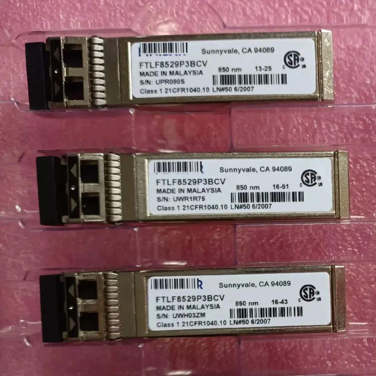 Fi-nisar FTLF8529P4BCV 16Gb FC SW LC 850nm 100m SFP+Module Fiber optic transceiver fi nisar fclf 8521 3 1000base gigabit active copper sfp 100m fiber optic transceiver