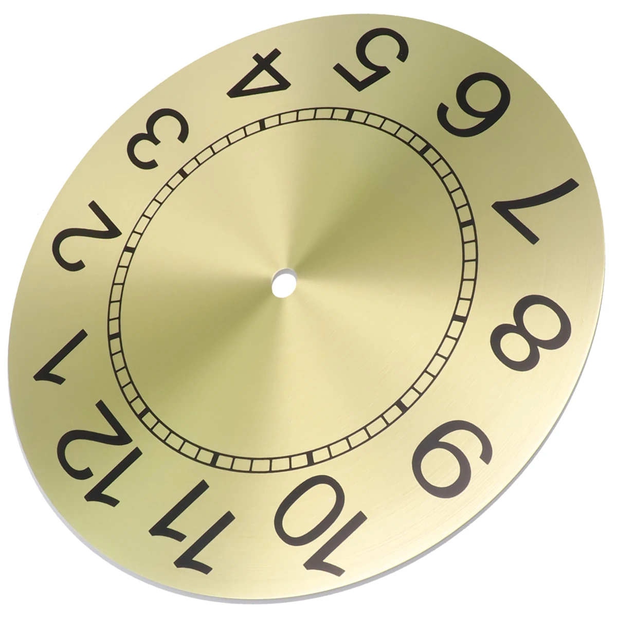 Replacement Clock Dial 9.5 Inch Clock Face DIY Quartz Wall Clock Advanced Appearance Aluminum Plate Clear Numerals 6