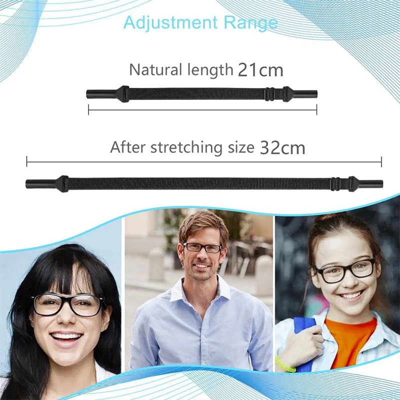 1 pc Adjustable Eyeglasses Strap No Tail Eyewear Retainer Holders Around  Neck Rope Anti Slip Glasses Strap Eyewear Accesories