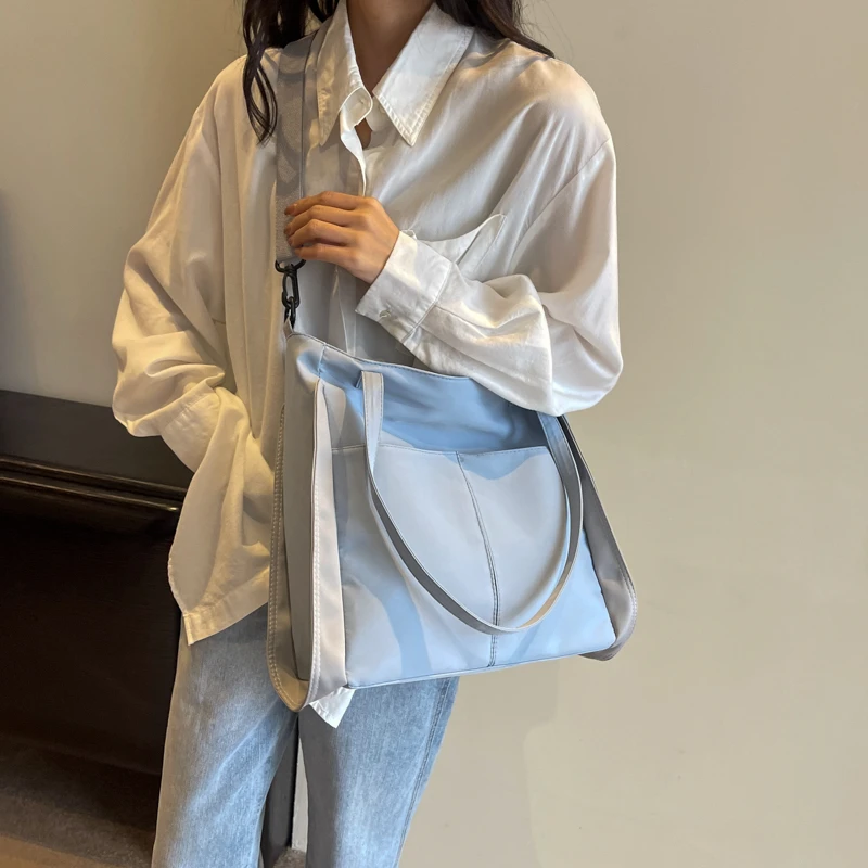 

Большая вместительная Женская Холщовая Сумка, Новая высококачественная легкая Сумка-тоут, модная Универсальная Женская Сумка, Женская Сумка