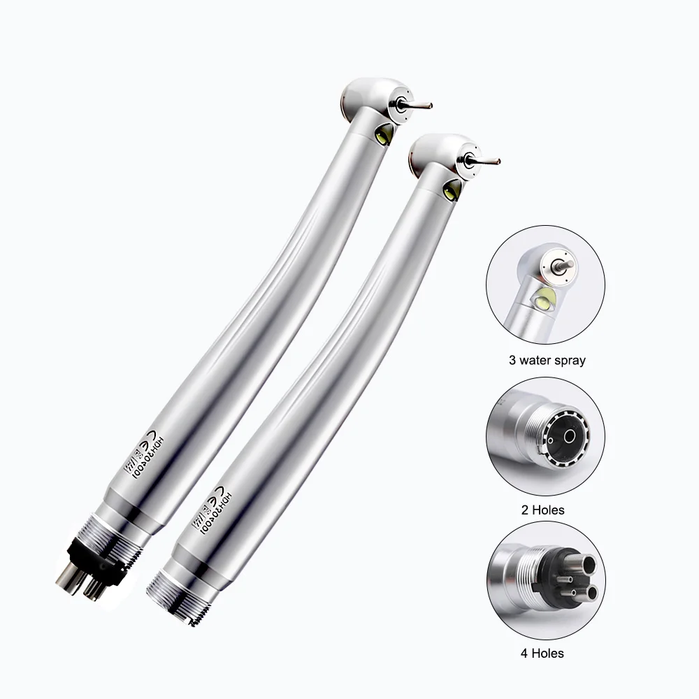 Pièce à Main Dentaire Haute Vitesse 2/4 Trou - Easyinsmile Noire - Pour Cabinet Ou Labo