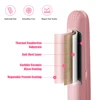 Pink Ceramic Flat Iron Hair Straightener For Smooth Finish Ceramic Floating Plates Quick Heat Up Pro Salon Curler Hair Wand 4