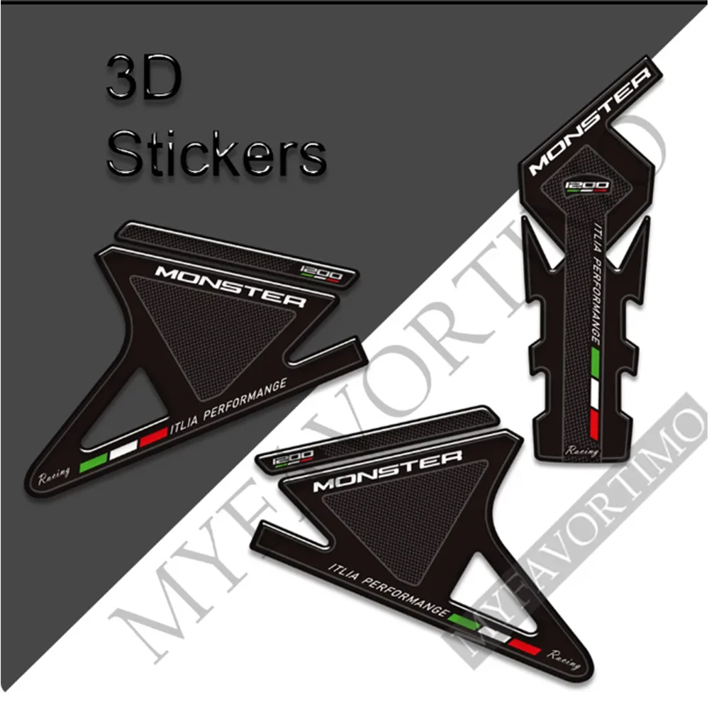 

Motorcycle Stickers Decals Gas Fuel Oil Kit Knee Protection TankPad For Ducati Monster 1200 S R 1200S Tank Pad Grips