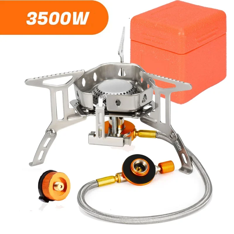 

X-eped Outdoor Gas Burner Windproof Camping Stove Portable Folding Ultralight Split Lighter Tourist Equipment For Hiking