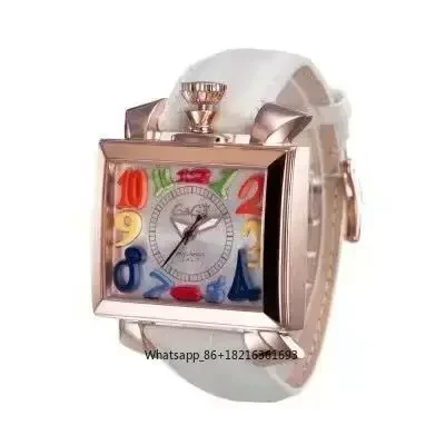 Internet celebrity watch neutral fashion trend European and American fashion large dial men's and women's GAGA leather watches