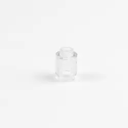100-Piece Round Cylinder Building Blocks Set (Transparent Clear)