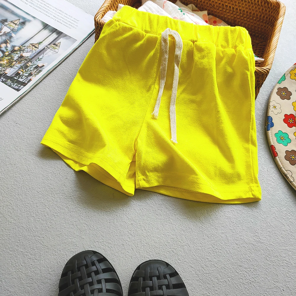 Kids Shorts Kids Girls Sport Shorts Korean Candy Color Cotton Panties 2-10 Years Baby Boy Shorts Short Pant For Girls Summer