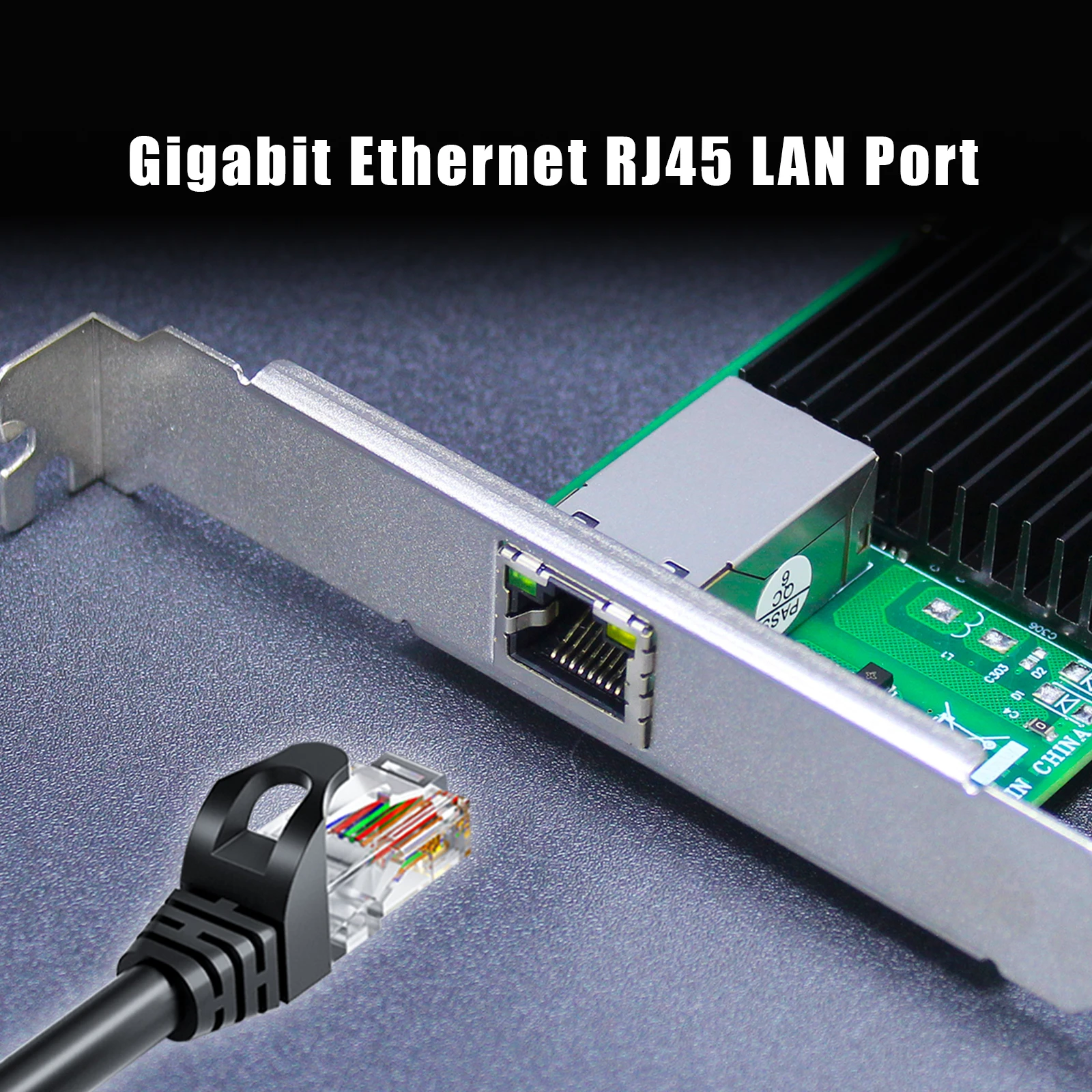 AVB/TSN 기능을 갖춘 PoE+ 네트워크 카드, 기가비트 이더넷 RJ45 LAN 포트, PCIE 2.1 X1 인터페이스