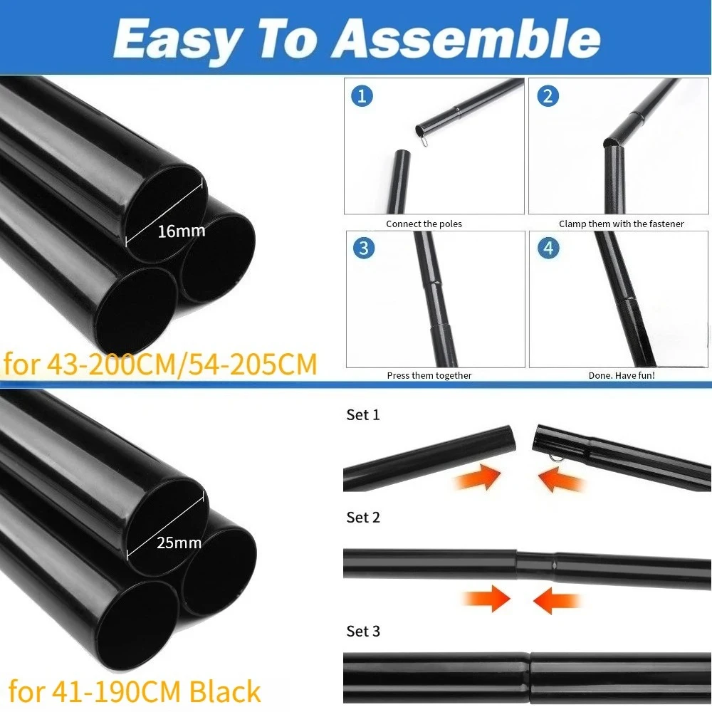 Adjustable Aluminum Awning Poles 5