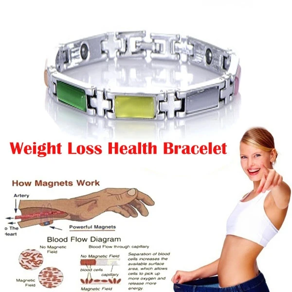 Fashion Women's Crystal Bracelet Weight Loss Therapy Bracelet