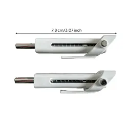 Set of 2 Multifunctional Weight Stack Pins for Strength Training and Fitness (White 7.8mm)