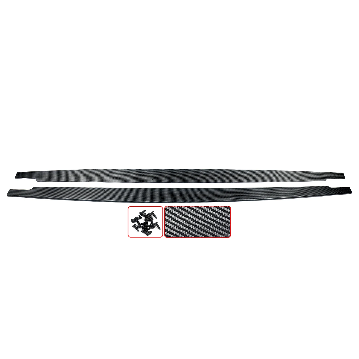 MP Style Side Skirt For BMW E90 E92 E93 M3 2005-2013 Carbon Print Extension Panel Splitters Diffuser Bodykits