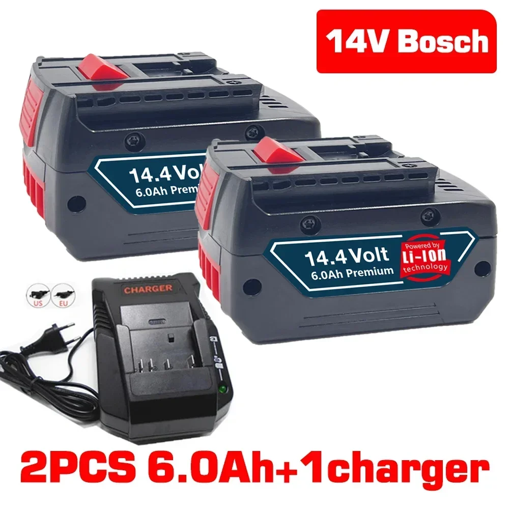 

10000mah Battery for Bosch 14.4V Power Tool Replacement Lithium-Ion 10Ah Rechargeable Battery for GBH GDR GSR1080 DDS180 BAT614G