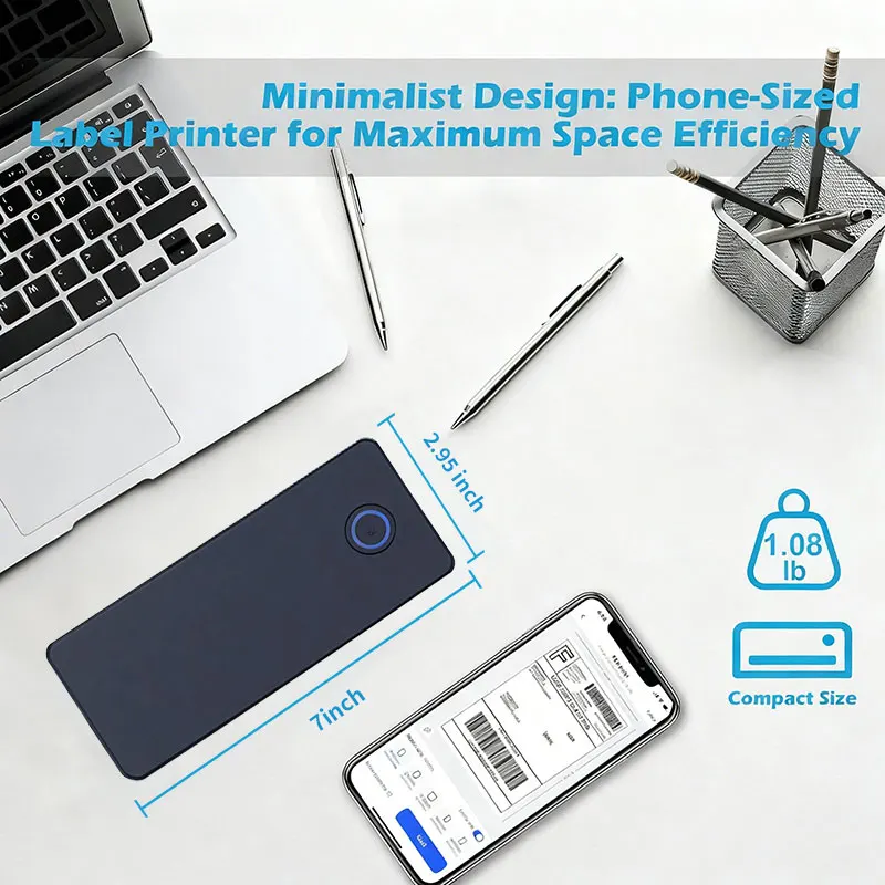 무선 블루투스 열전사 데스크탑 배송 라벨 프린터 4x6 안드로이드 맥 아이폰 윈도우 지원 - 배송 라벨 프린터