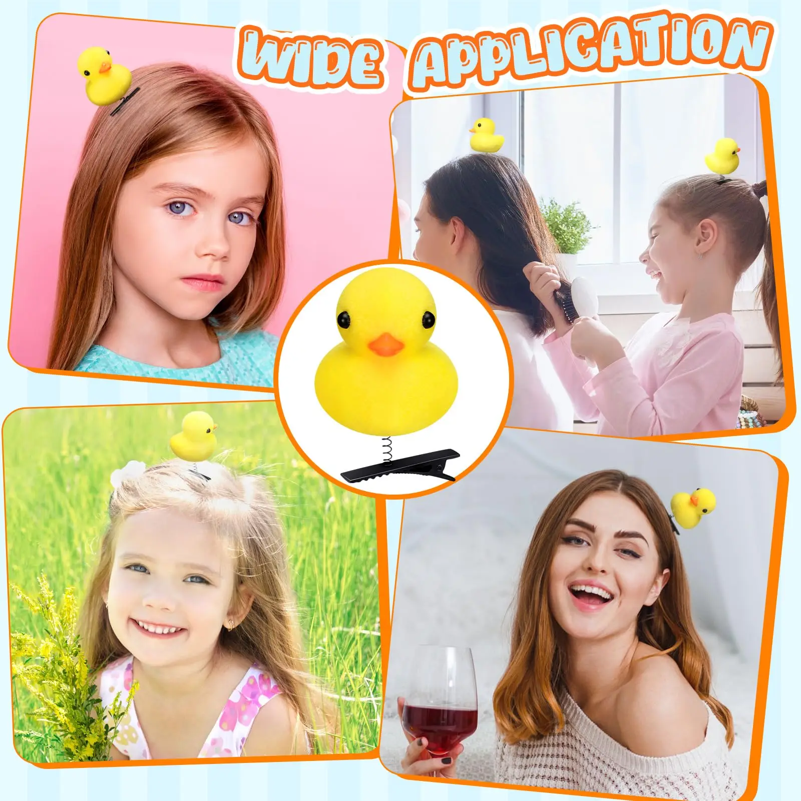 Kawaii Animal Chick Duck Bunny Bear Hair Clips For Girls Women  Toddler Kid Fun Hairpins Cute Sunflower Hair Barrettes Baby Gift 3
