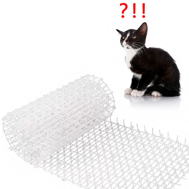 3-color Garden Cat Net Spike Mat Prickle Strips Anti Deterrent Keep Cat Scat Repellent Dog Away Digging Climbing Pets Supplies 3