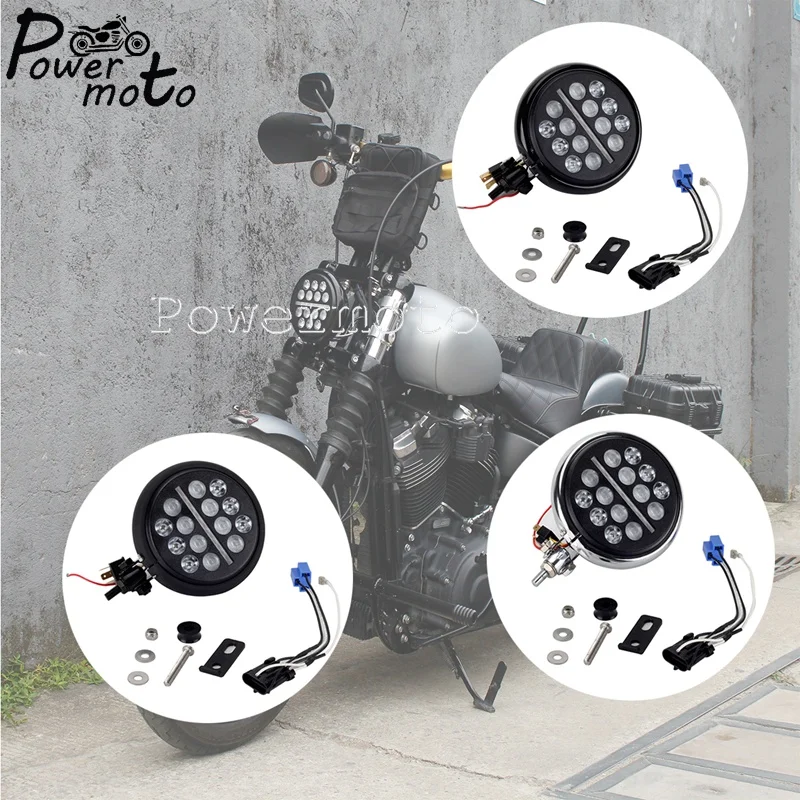 

Мотоциклетная светодиодная фара 5,75 дюйма в комплекте, фара для Harley Softail Street Bob FXBB 114 FXBBS Low Rider FXLR стандарт FXST 18-2022