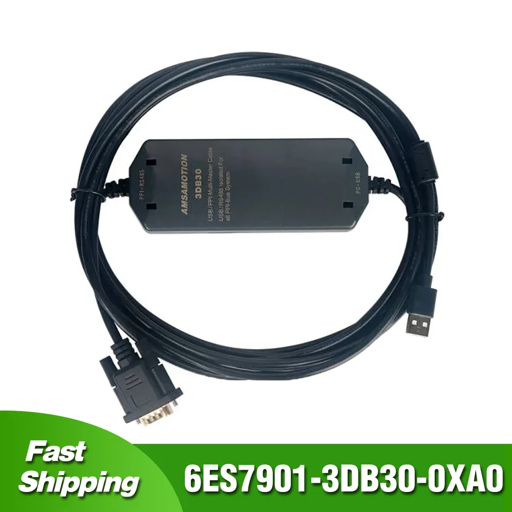 Isolated 6ES7901-3DB30-0XA0 For Siemens S7-200 PLC Porgramming Cable USB/PPI+ Isolation Type Support Baud Rate 187.5kbps