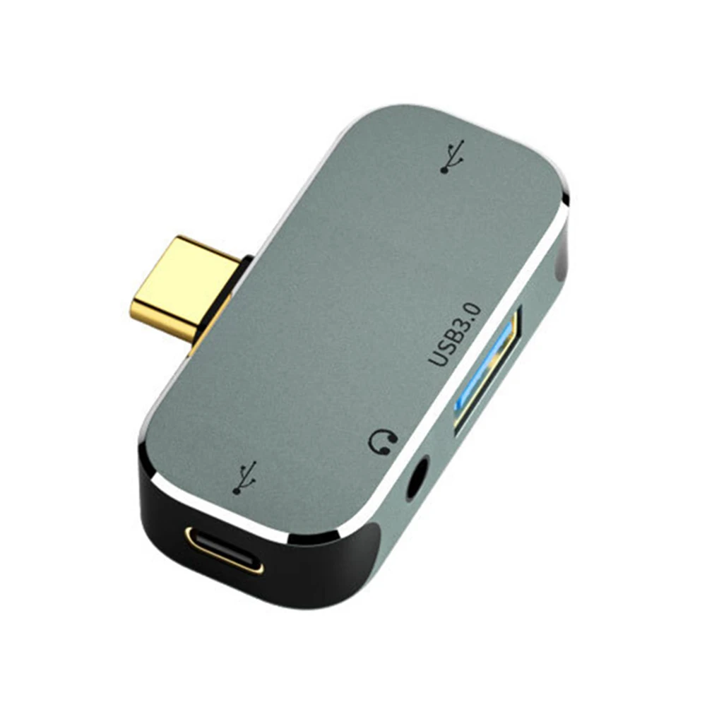 다기능 6 in 1 Type-C 허브 3.55mm 잭 PD100W USB3.0/USB2.0/USB3.1 HDMI 호환 USB 확장기