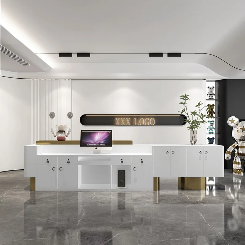 Church Pulpits Luxury Reception Counter Mostradores Counter Desk Shops Dj Stand Office Desk Comptoir Car Reception Table