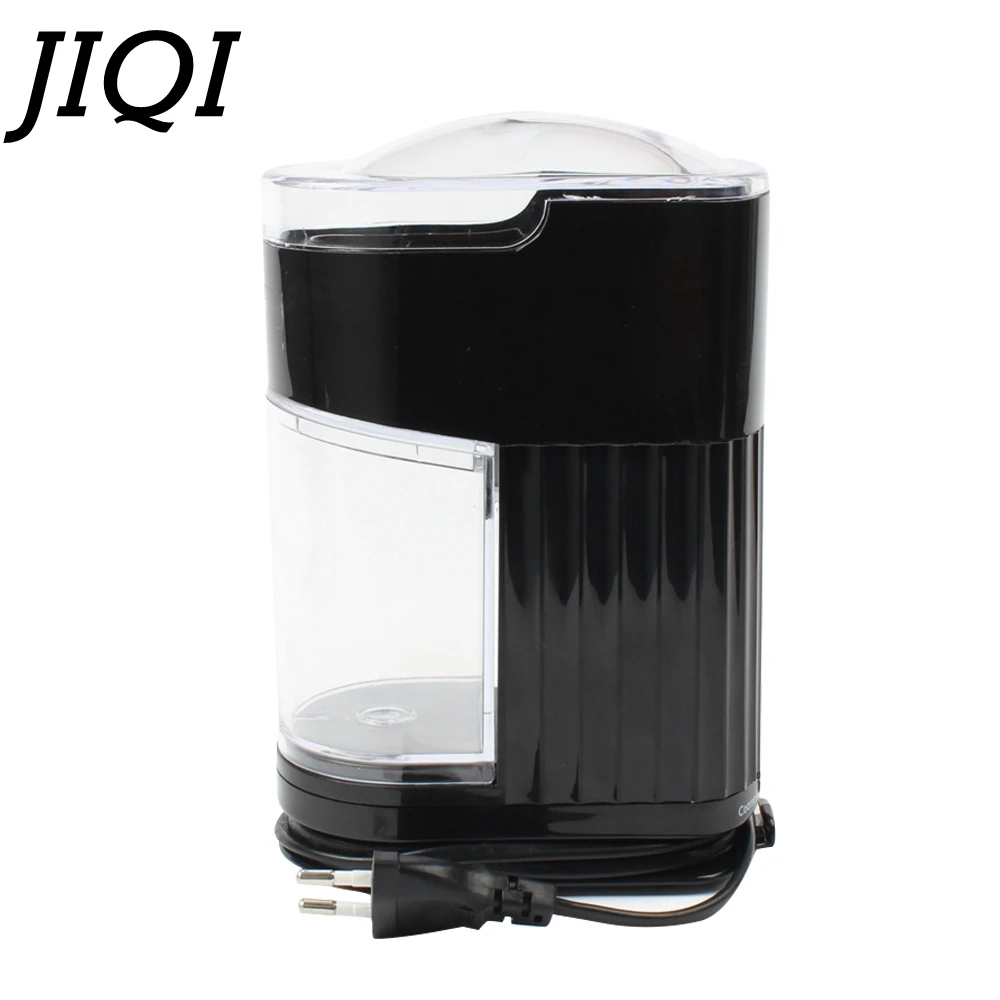 JIQI Multifunctional Electric Coffee Grinder Automatic Miller Bean Spice Grains Grinding Machine Adjustable Coarse Fine 110/220V