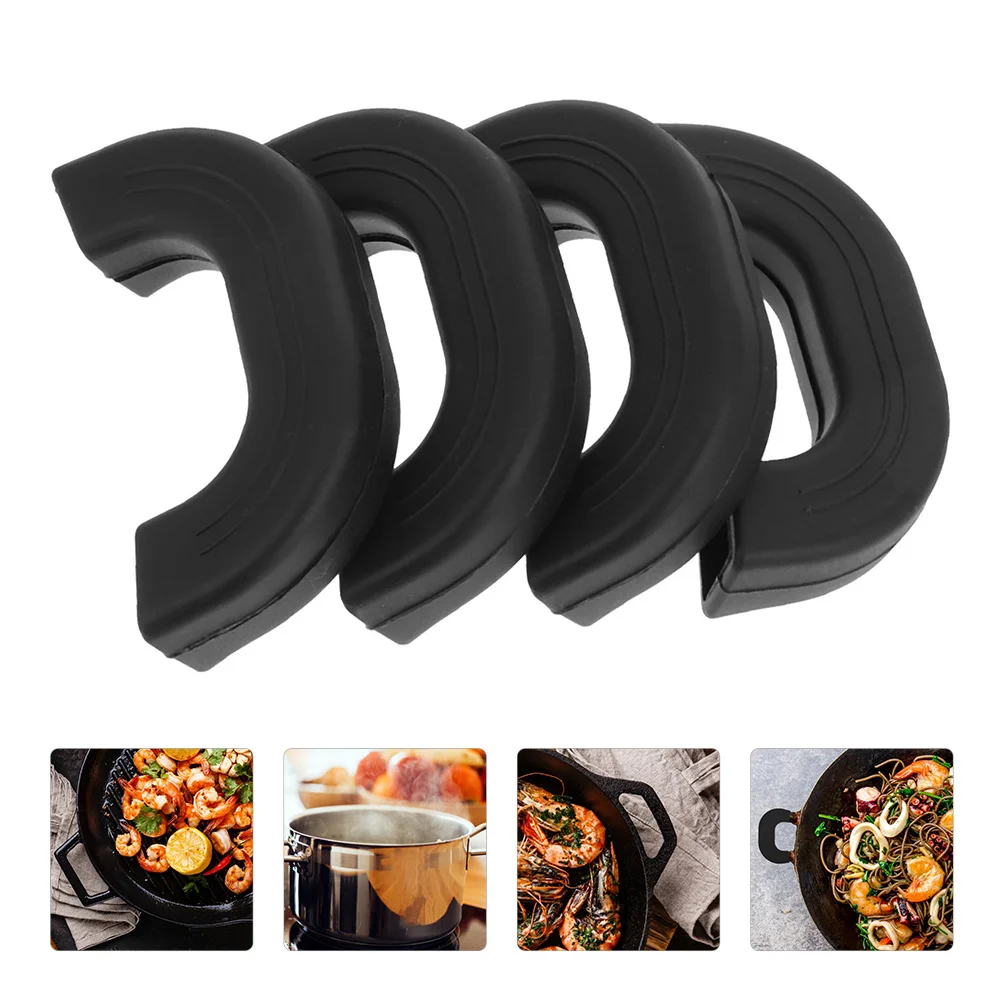 

Silicone cast handle Pot Handle Heat- Proof Pot Handle Covers Pot Handle Sleeve Pan Handle Covers Cookware silicone steamer