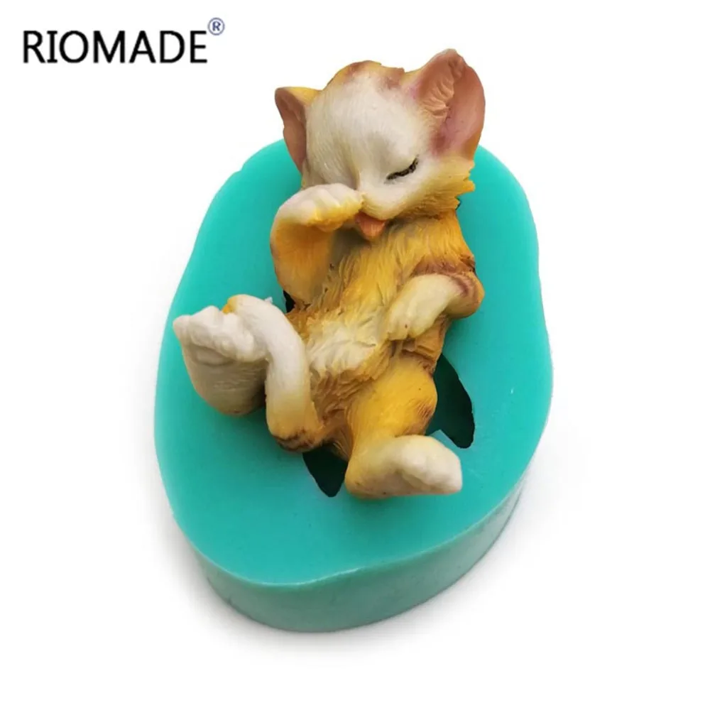 3d Kittens Silicone Mold Fondant Molds Cake Decorationing Tools