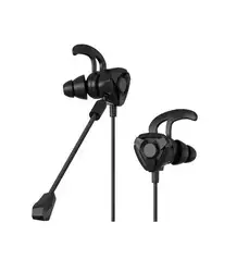 Enhanced Gaming Headset with Mic - Wired Earbuds (Black)