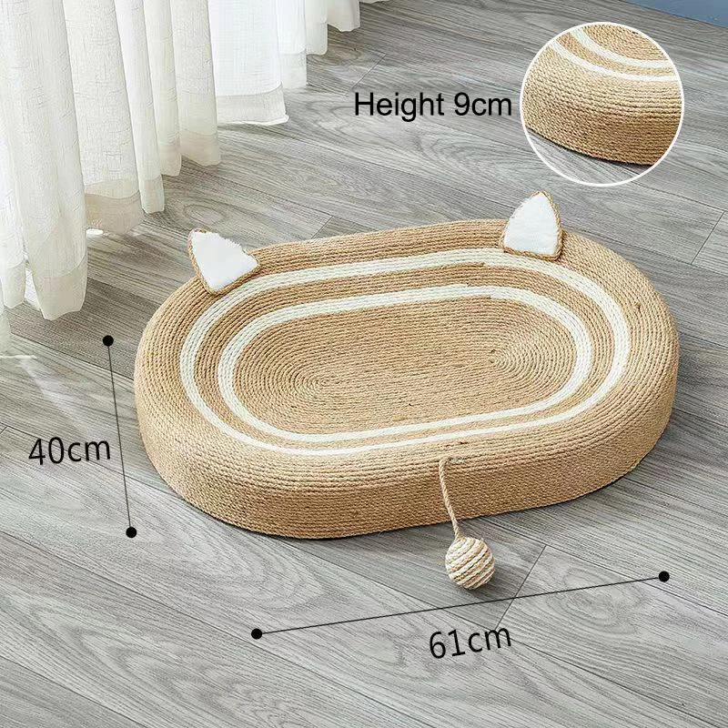 Cat Scratcher Bed Sisal Cat Scratcher Beds Cat Scratchers Indoor Oversized Cat Nest Comfortable Cat Scratch Board Pet Supplies