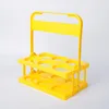 Portable Plastic Foldable Beer rack Beer Bottle Holder beverage basket Reusable Cocktail Rack Durable Cup Organizer Wine Rack 5