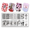 BeautyBigBang Nail Stamping Plates Valentine's Day Love Heart Flowers Pattern For Nails DIY Art Stamp Template XL-046 1