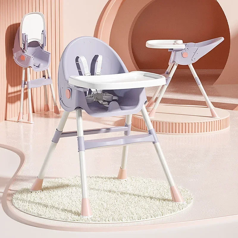 

New Foldable Baby Dining Chair No Installation for Home Cartoon Children's Dining Chair Can Sit and Lie Children's Dining Chair