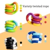 Twisted Ring Magic Figet Magic Trick Rope Creative DIY Winding Leisure Education Stress Relief for Kid Xmas Toy Random Send 1