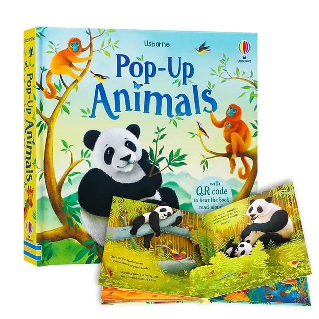 Kids Pop Up 3D Flap Picture English Books Fairy Tales Bedtime Reading Book Enlighten Learning Toys Children Gift Montessori 3