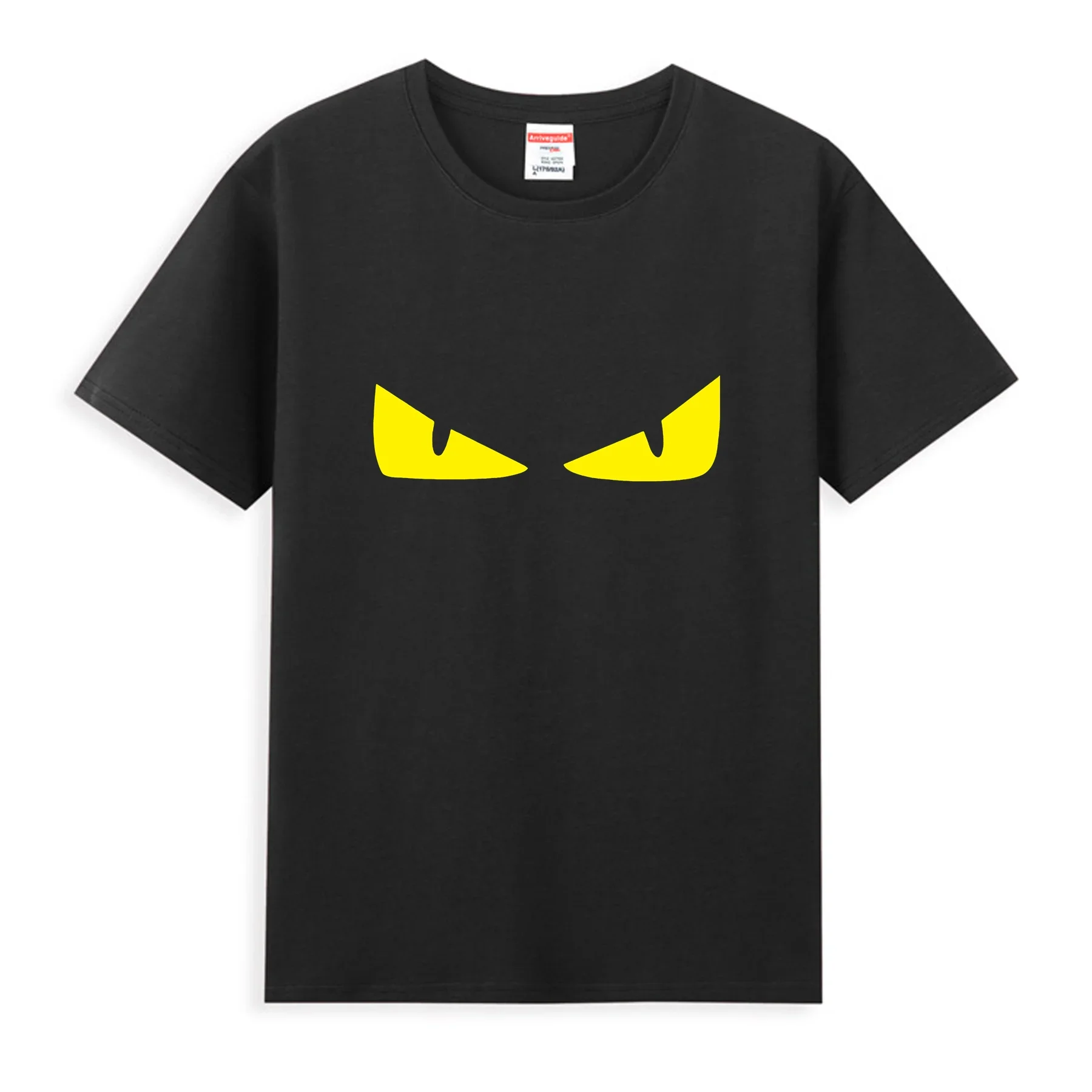 

2024 Men T Shirt Casual Monster Yellow Eyes Luxury T-shirt Graphic Oversized Breathable Comfortable Streetwear S-3XL Cool Tee