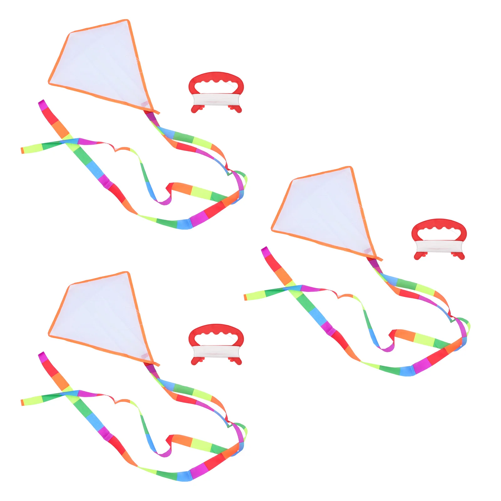 3 Sets Kite DIY Making Kit Girl Toddler Toys DIY Kite Bulk Blank Kites
