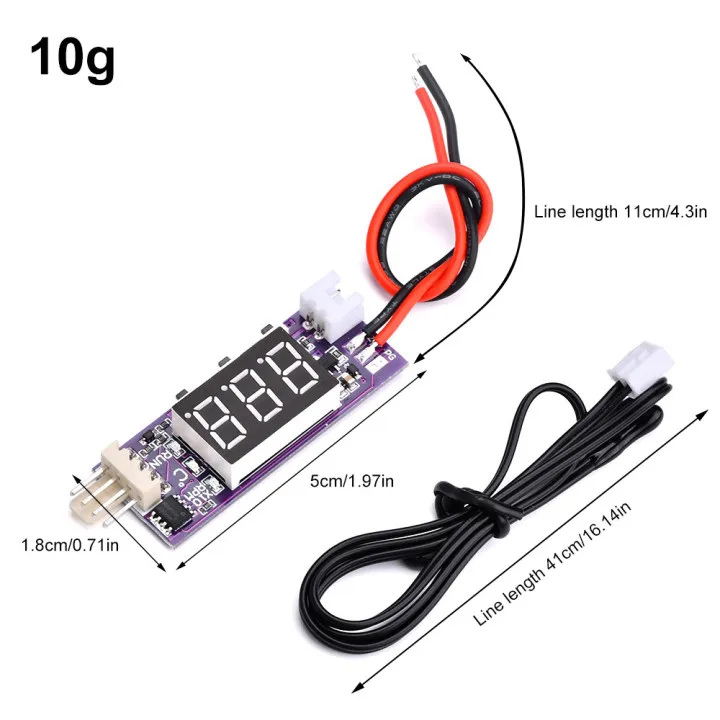 Fan Speed Controller DC12V PWM Fan Temperature Control Governor Small 4 Wire Temperature Speed Digital Display Supports 3A Internal Fan Shutdown