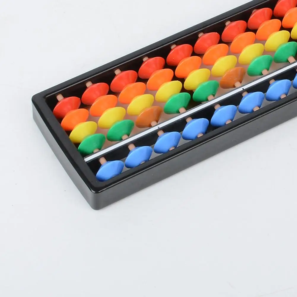 17 Column Plastic Abacus With Colorful Beads Children Math Arithmetic Counting Tool For Students Kindergarten Kids