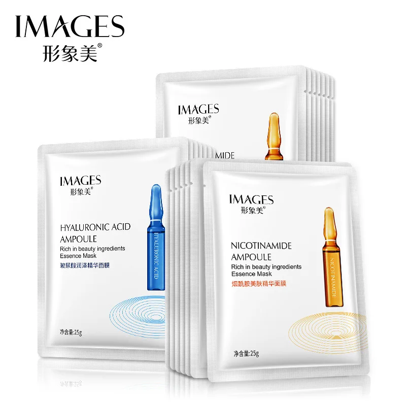 

Image Hyaluronic Acid Moisturizing Essence Ampoule Mask Hydrating Moisturizing Niacinamide Rejuvenating Mask Ampoule Water Mask