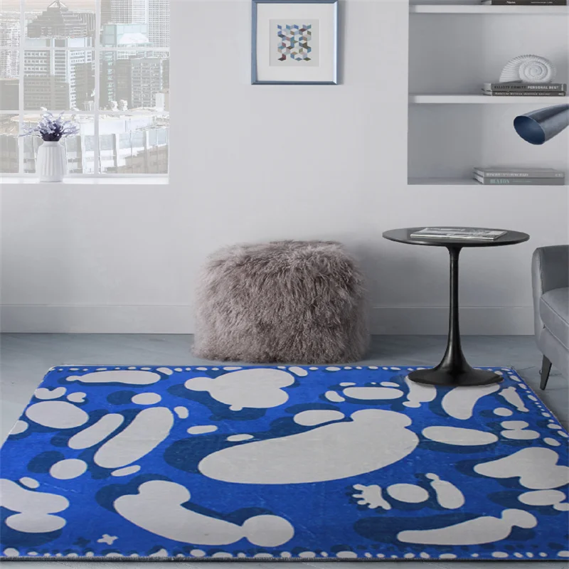 Modern Simple Living Room Decoration Carpet Nordic Bedroom Bedside Large Area Plush Rug Casual Study Cloakroom Fluffy Soft Rugs 3