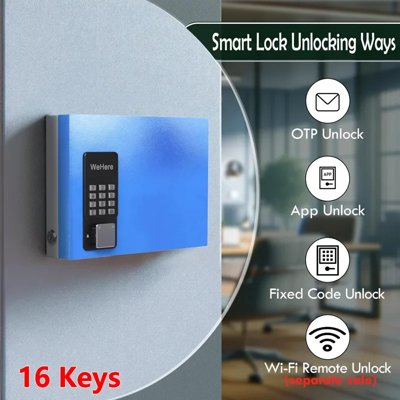 WeHere キーボックス 16キー ワンタイムパスワード セキュリティ 遠隔 WeHere キーボックス 16キー ワンタイムパスワード セキュリティ 遠隔
