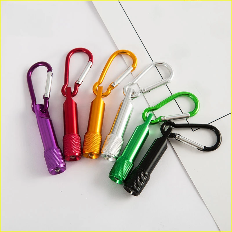 

LED glare small flashlight carabiner mini flashlight